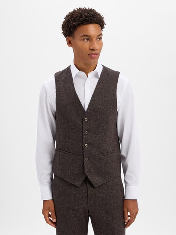 Digel Suit Vest 'Edgar' in Brown: front