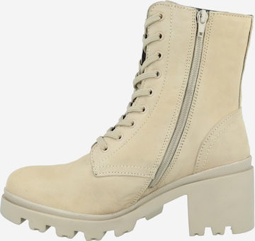 ABOUT YOU Lace-up bootie 'Vanessa' in Beige