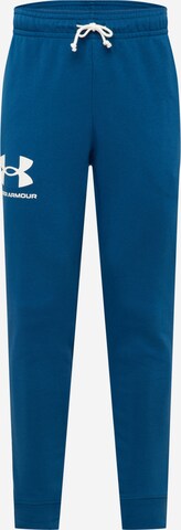 Pantalon de sport 'Rival' UNDER ARMOUR en bleu : devant