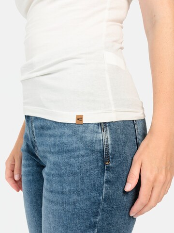 CAMEL ACTIVE Basic Top aus Organic Cotton in Weiß