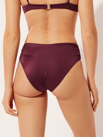 CALZEDONIA Bikini Bottoms 'SHINY' in Red