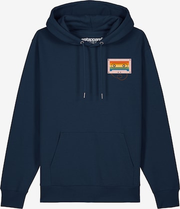 Sweat-shirt 'Rainbow Cassette' Watapparel en bleu : devant