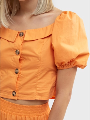 Influencer Bluse in Orange