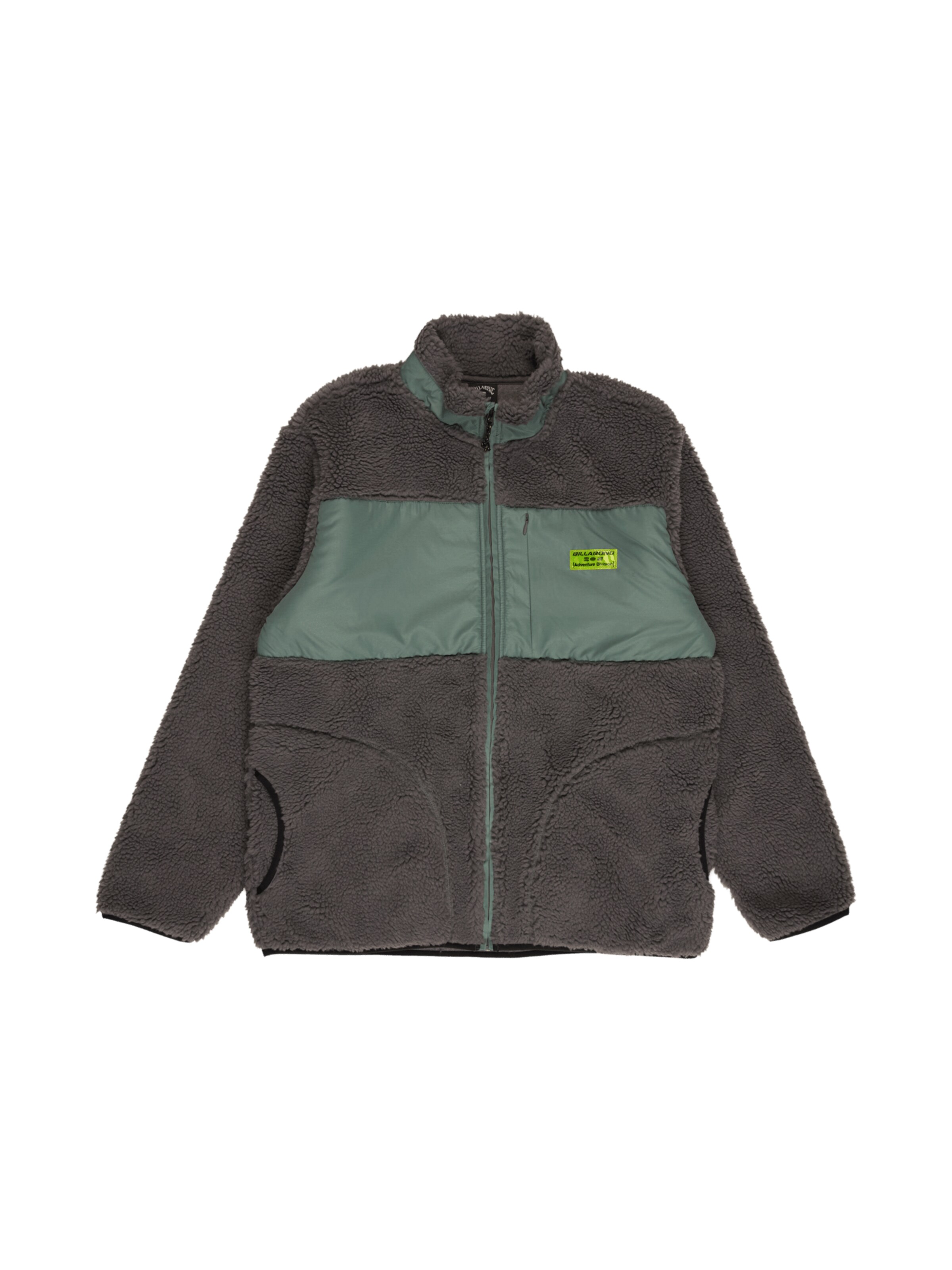 BILLABONG Fleece Jacket in Grey: front