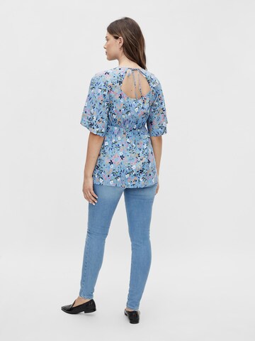 MAMALICIOUS Bluse 'Karma' in Blau