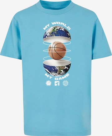 Mister Tee T-Shirt 'Ballin World' in Blau: predná strana