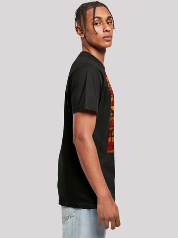 T-Shirt 'Guns And Roses Christmas' F4NT4STIC en noir