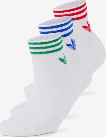 Calzino 'Island Club' di ADIDAS ORIGINALS in bianco: frontale