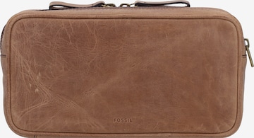 FOSSIL Toiletry Bag 'Travel Dopp' in Brown: front