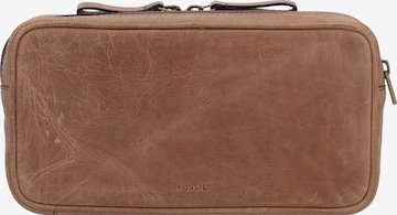 Trousses de toilette 'Travel Dopp' FOSSIL en marron : devant