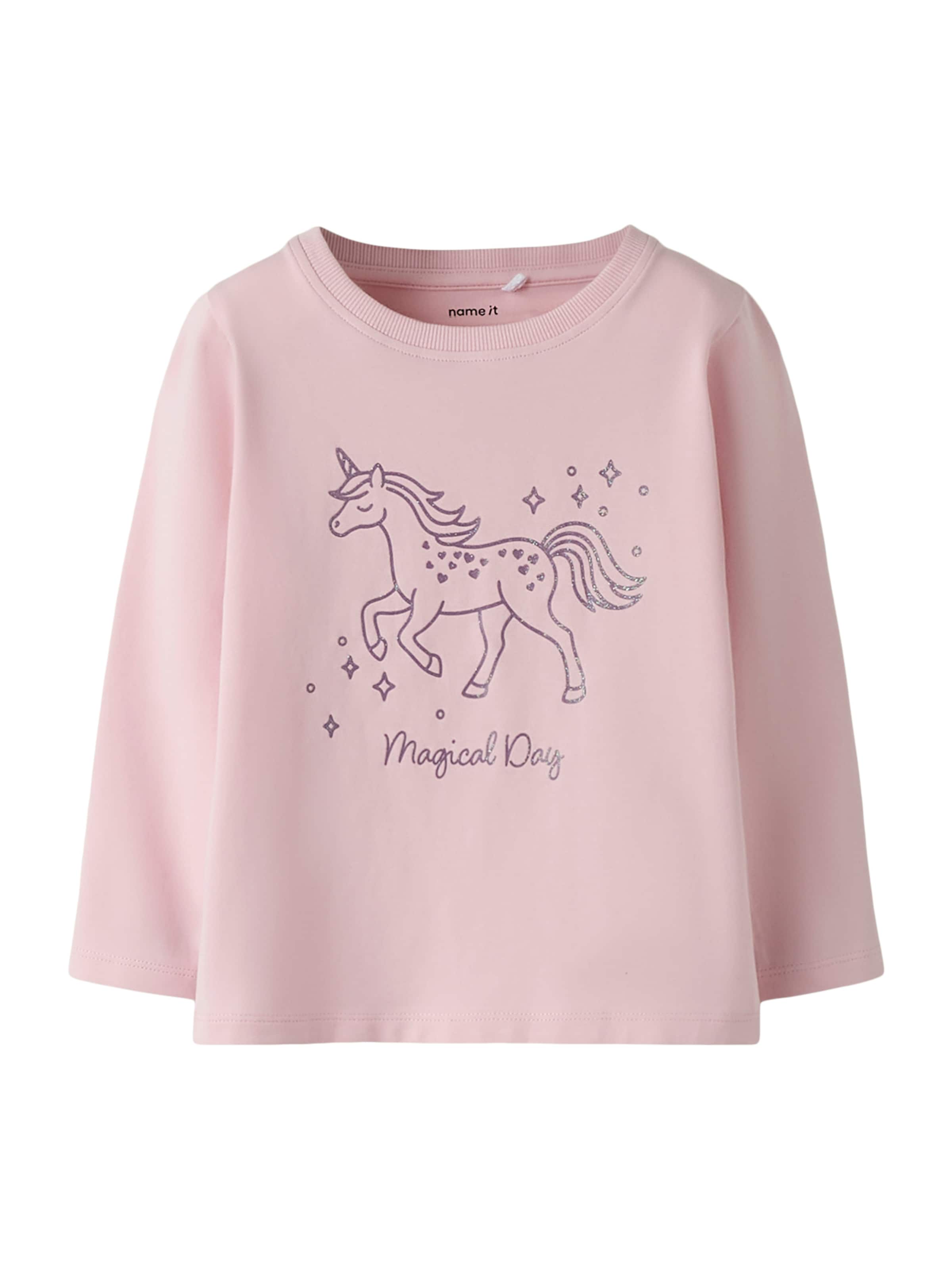 NAME IT T-shirt 'NMFSOLA' i rosa: framsida