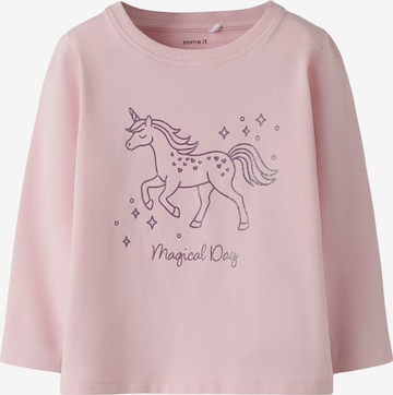 NAME IT Тениска 'NMFSOLA' в розово: отпред