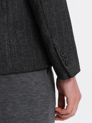 Coupe regular Veste de costume Ombre en gris