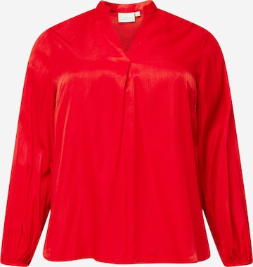 ONLY Carmakoma Blouse 'KALANA' in Rood: voorkant