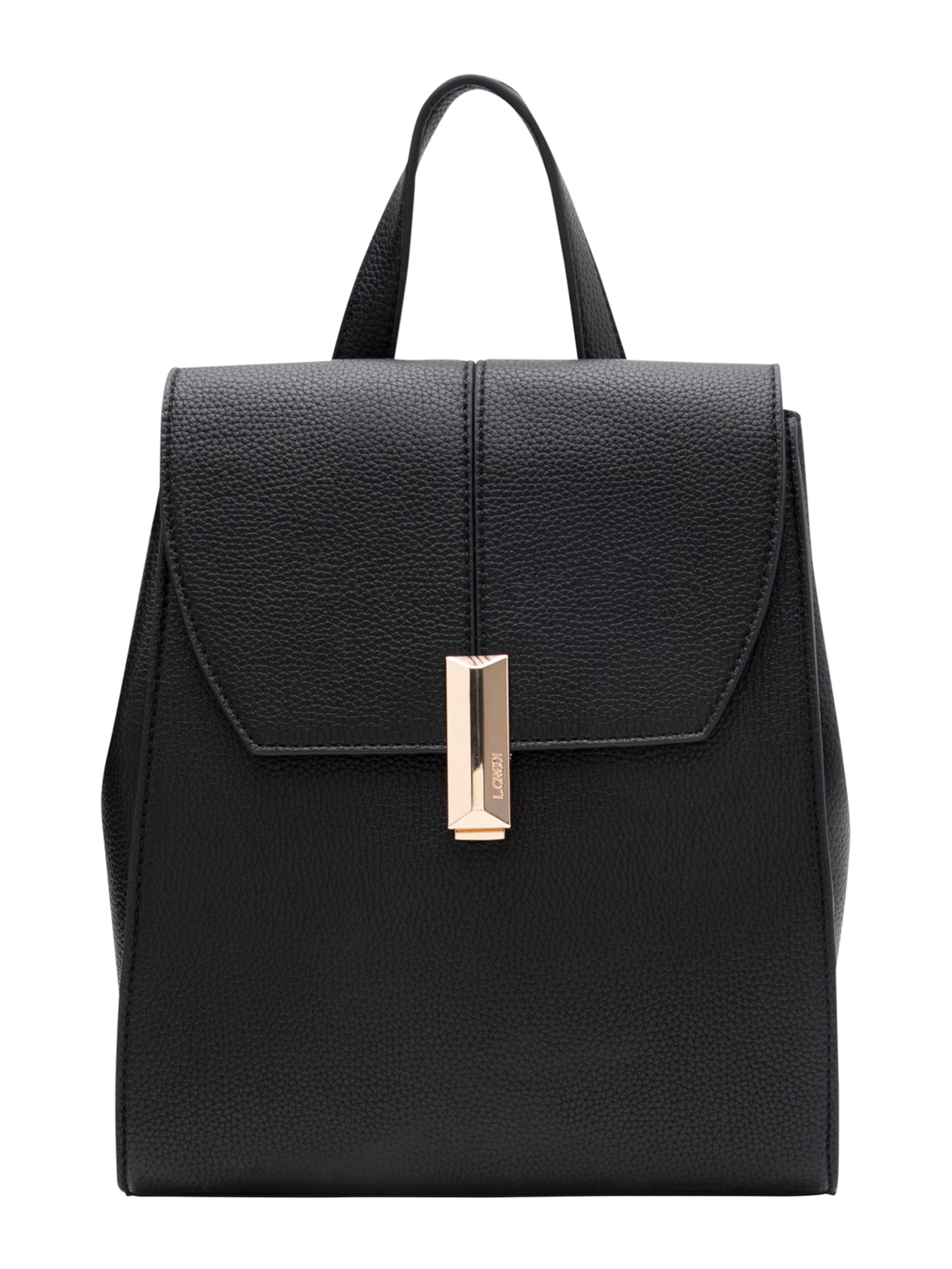 Sac à dos 'Perdita' L.CREDI en noir : devant