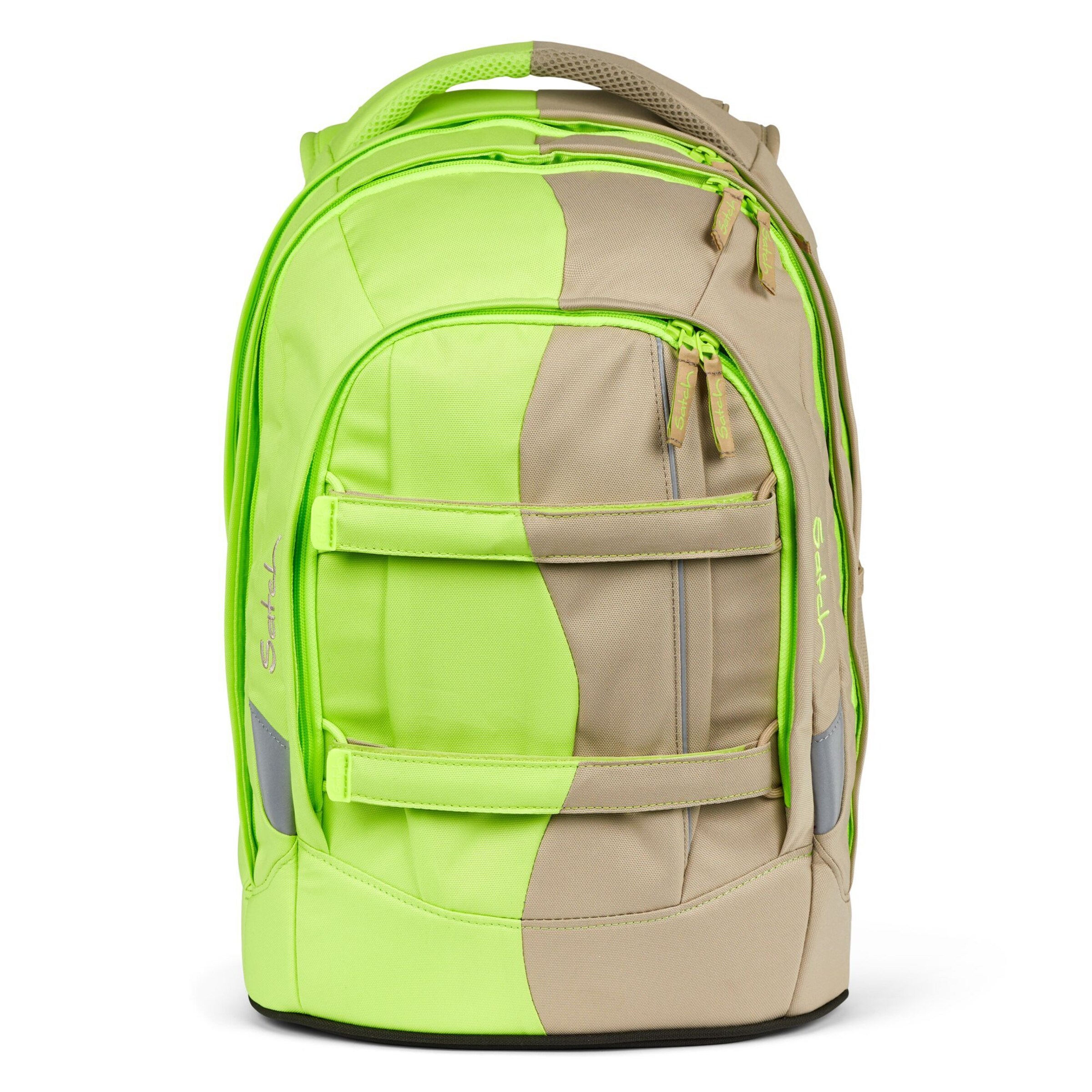 Satch Backpack in Beige: front
