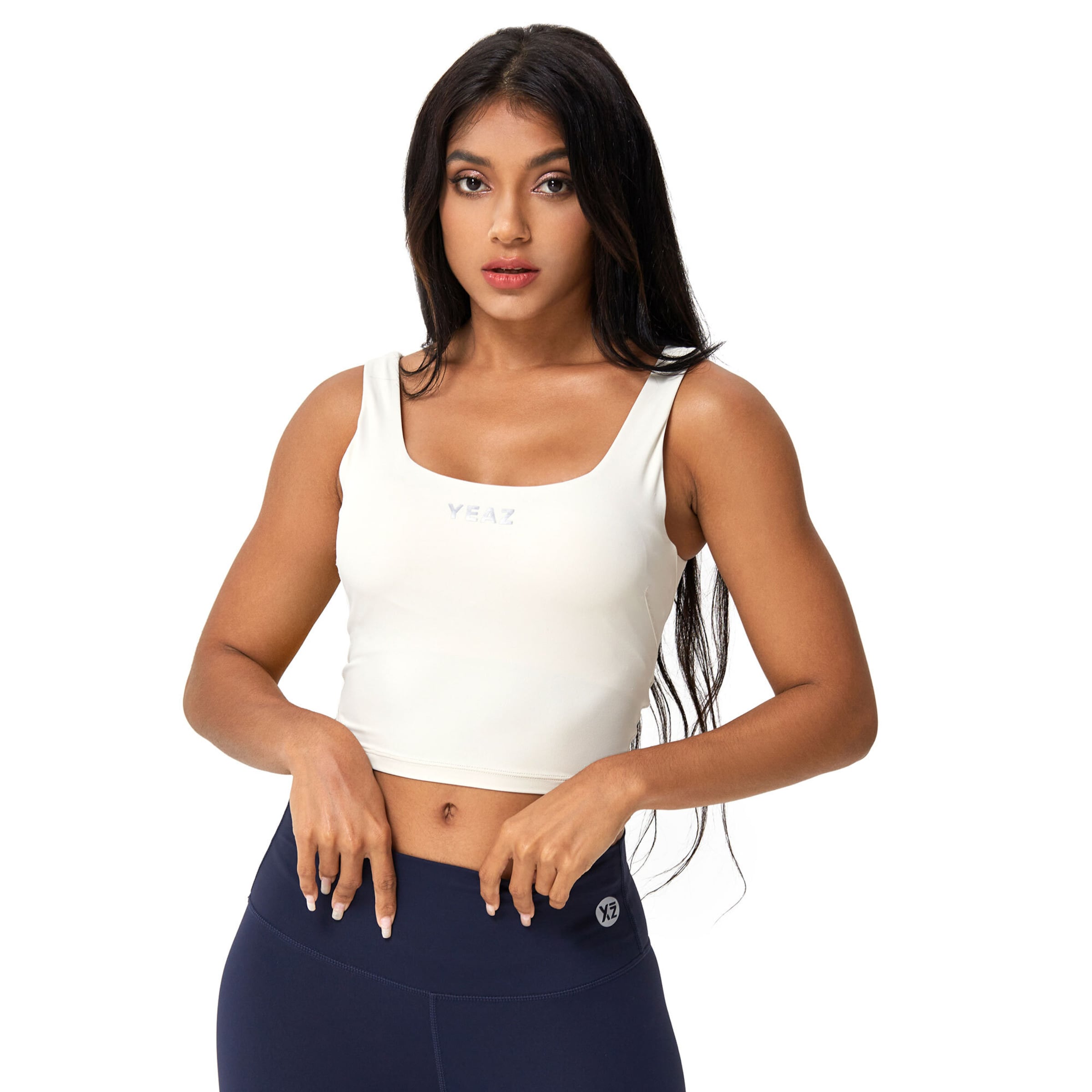 YEAZ Спортивный топ 'Today' в Бежевый: спереди