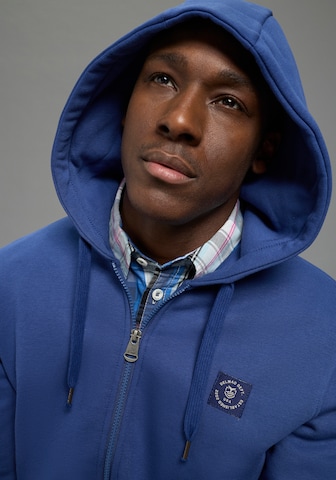 DELMAO Sweatjacke in Blau