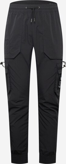 Pantaloni cu buzunare ALPHA INDUSTRIES pe negru / alb, Vizualizare produs