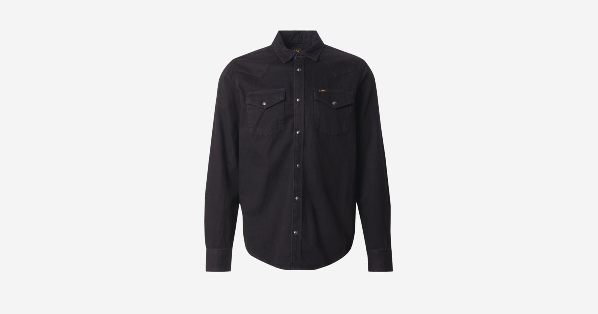 Lee Regular Western Shirt Men's Shirt, Washed Black Lee Regular Western Shirt Men's Shirt, Washed Black