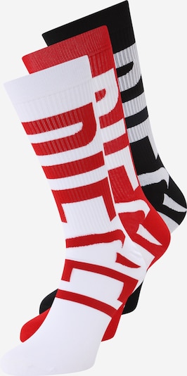 DIESEL Sokken 'RAY' in de kleur Vuurrood / Zwart / Wit, Productweergave