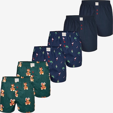 Phil & Co. Berlin Boxershorts ' Chrstimas Boxer 6er Pack ' in Gemengde kleuren: voorkant