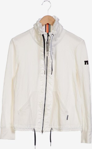 Marc Cain Sweatshirt & Zip-Up Hoodie in L in White: front