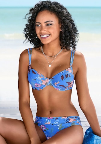 s.Oliver Push-up Bikinitop in Blau