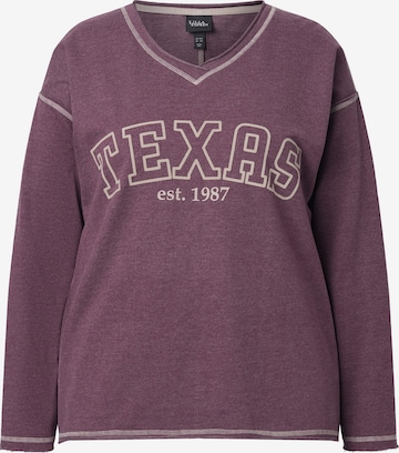 Ulla Popken Collegepaita 'Texas' värissä lila: etupuoli