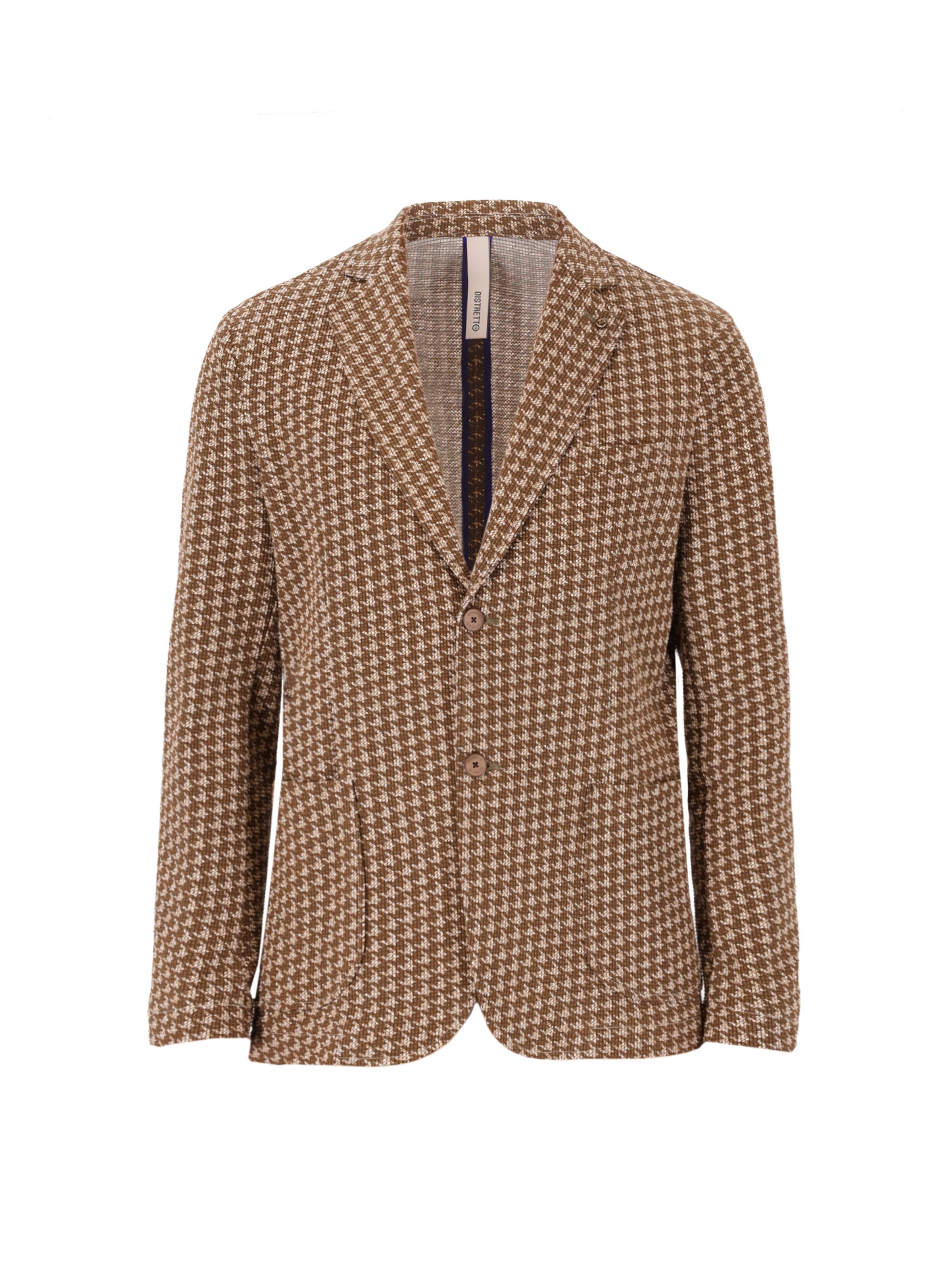 Distretto12 Sakko 'Dub' in braun / cappuccino, Produktansicht