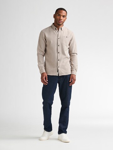 Petrol Industries Regular fit Button Up Shirt in Beige