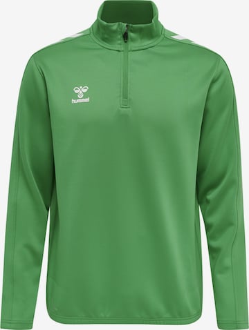 Sweat de sport Hummel en vert : devant