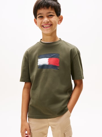 Maglietta di TOMMY HILFIGER in verde: frontale