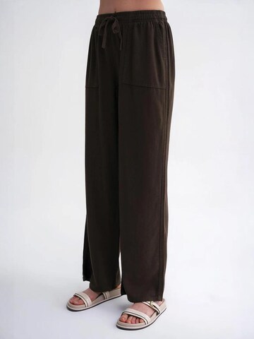 Wide Leg Pantalon MixRay en vert