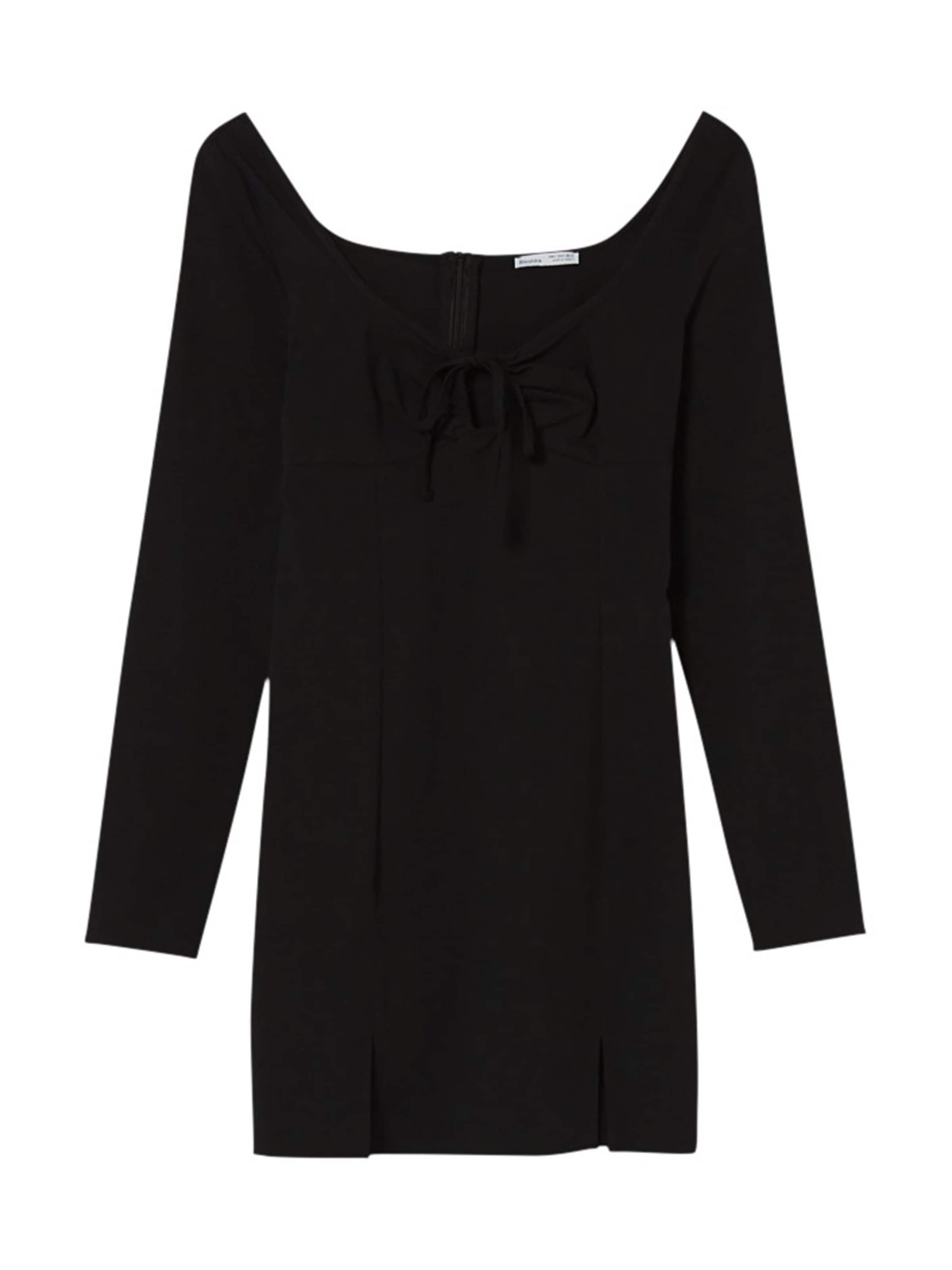 Bershka Robe en noir, Vue avec produit