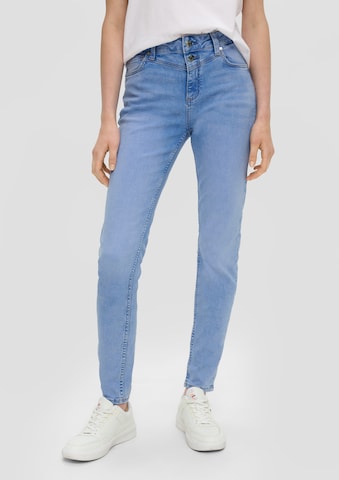 Skinny Jean 'Sadie' QS en bleu : devant