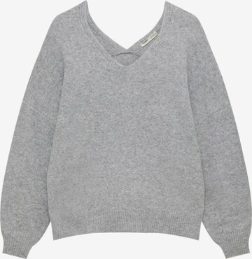 Pull&Bear Sweater in Grey: front