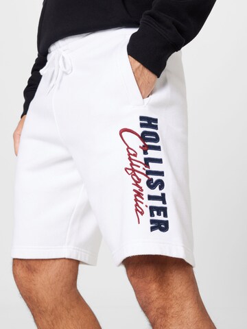 Regular Pantalon HOLLISTER en blanc