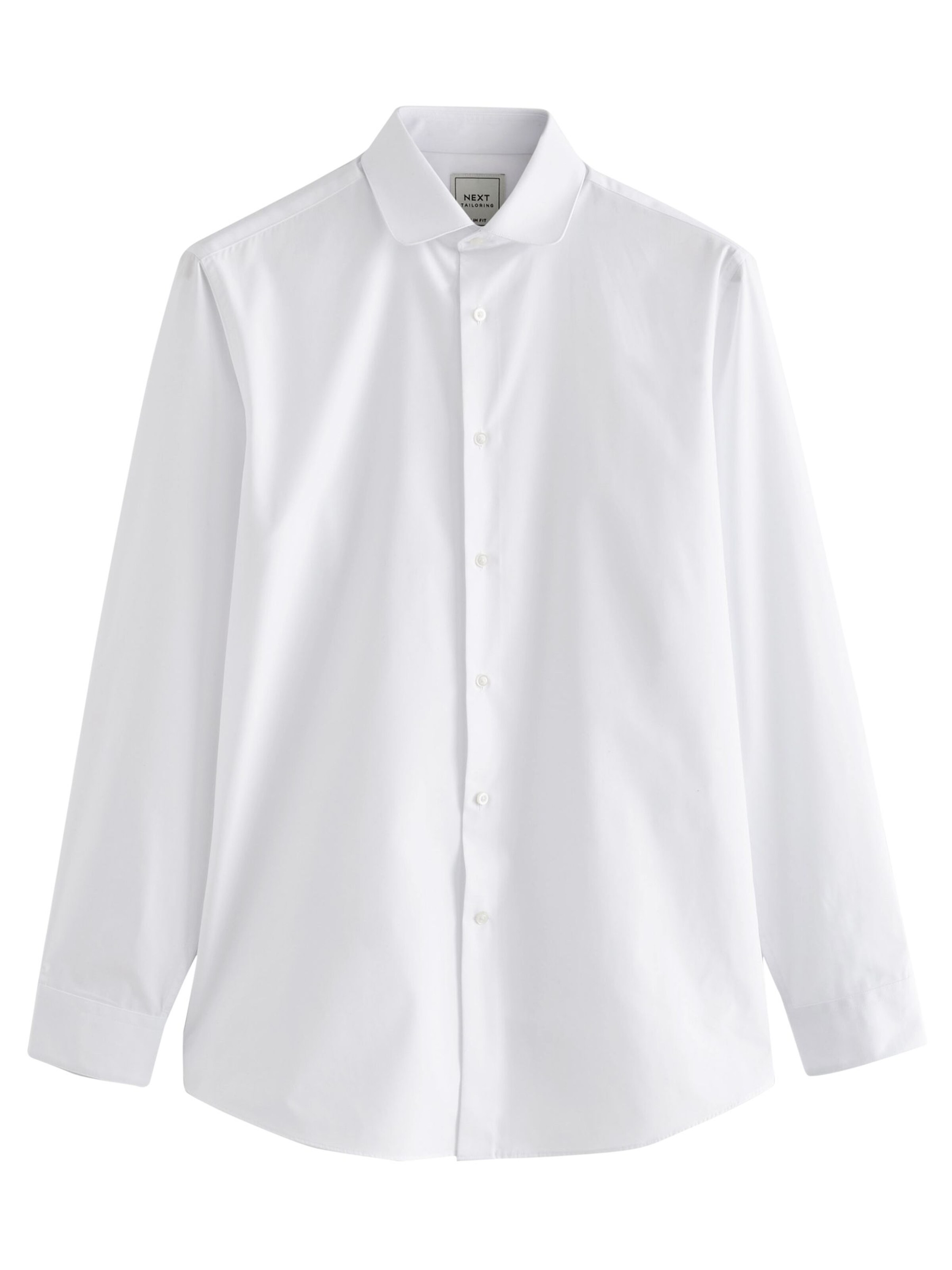 Next Средняя посадка Рубашка в Белый: спереди