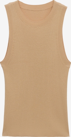 MANGO Knitted top 'KARL' in Brown: front