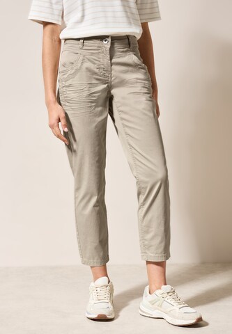 CECIL Slim fit Pants in Beige: front