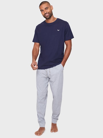 Pyjama long 'Ledger' Threadbare en bleu : devant