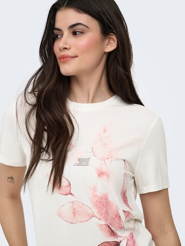 ONLY Μπλουζάκι 'ONLFREE' σε λευκό