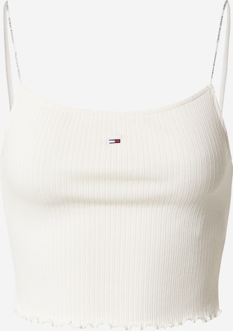 Tommy Jeans Top in White: front