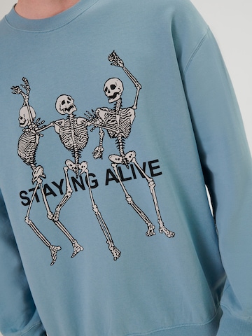 ABOUT YOU x Swalina&Linus Sweatshirt 'Hamza' in Blue