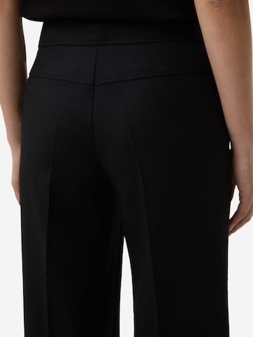 BOGNER Wide leg Trousers with creases 'Hermia' in Black