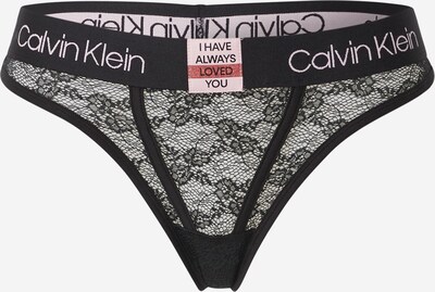Calvin Klein Underwear Стринг в светлорозово / черно, Преглед на продукта