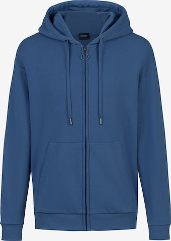 Veste de survêtement 'Terry Essentials' Mey en bleu : devant