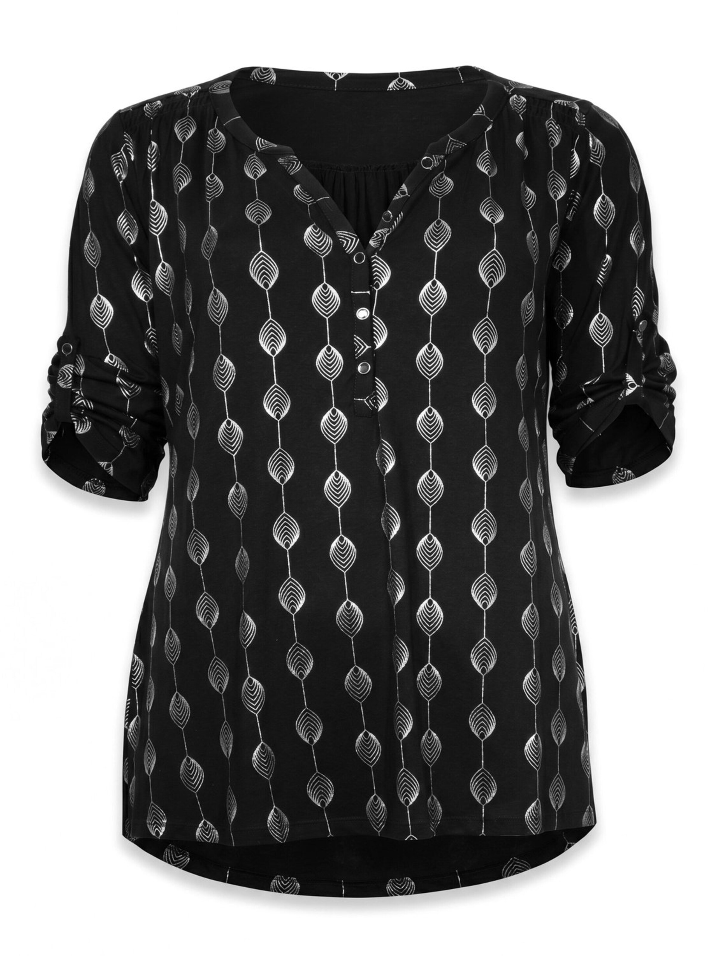 Shape Of You Blouse in Zwart