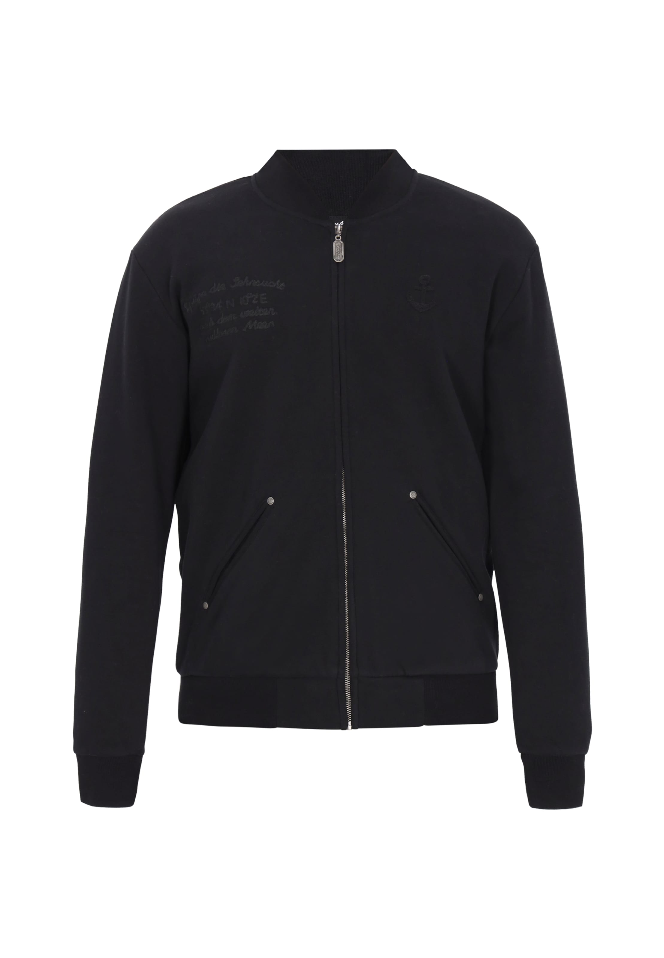 DreiMaster Vintage - Casaco em moletão em preto: frente